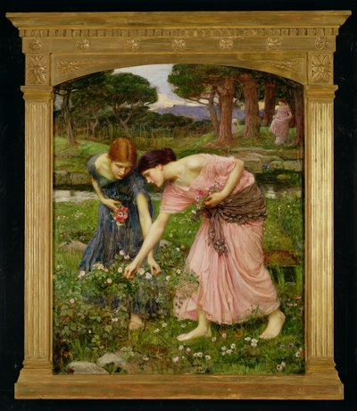 Gather Ye Rosebuds While Ye May by John William Waterhouse